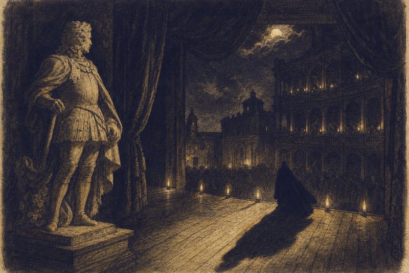 Escena teatral del Siglo de Oro evocando la figura de Don Juan